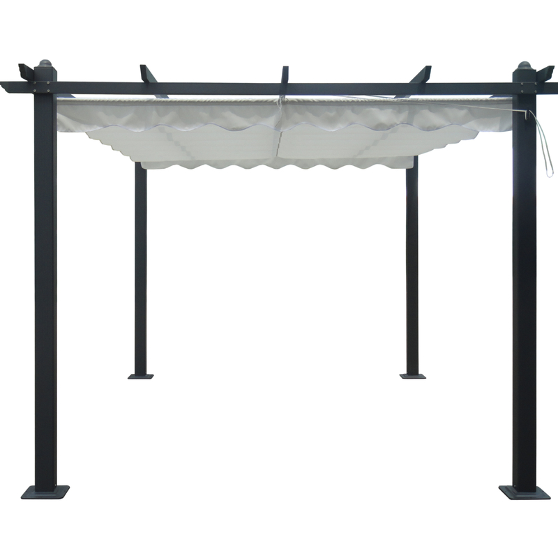Customized 2.96X2.96X2.25M Garden Outdoor Gazebo with Aluminum Frame and Removable Cover