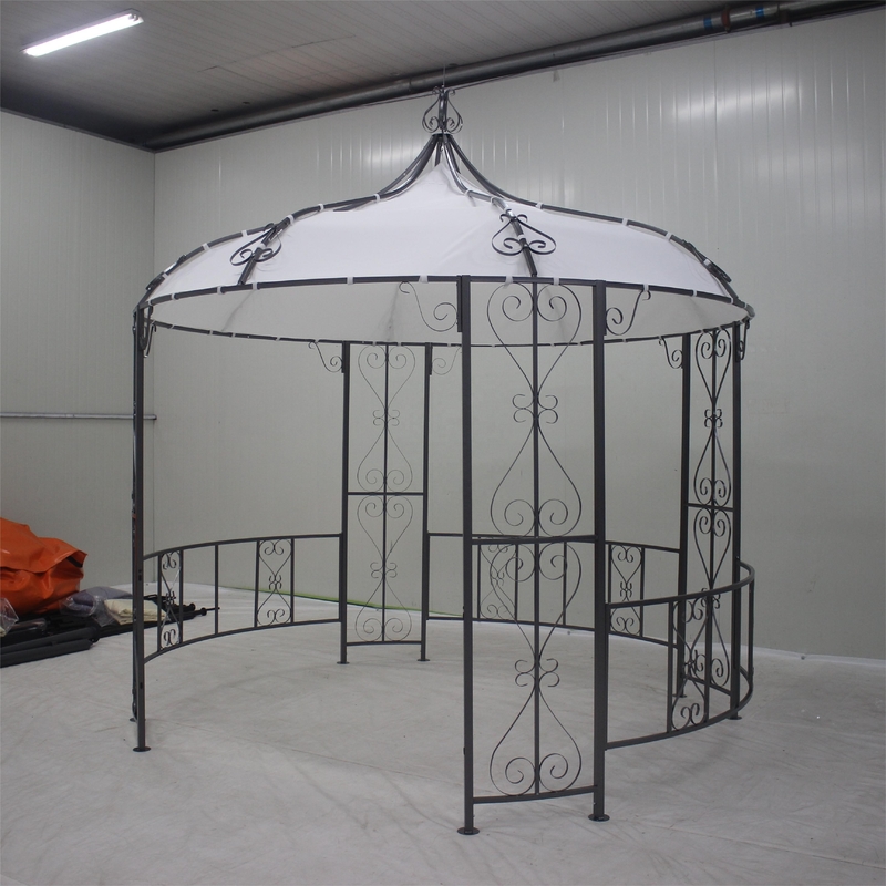 Steel Metal Customized Dia3*2.9m Garden Gazebo for Outdoor Relaxation and Entertaining